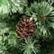 7ft. Pre-Lit Green Pine Artificial Christmas Porch Tree, Color Changing LED Lights